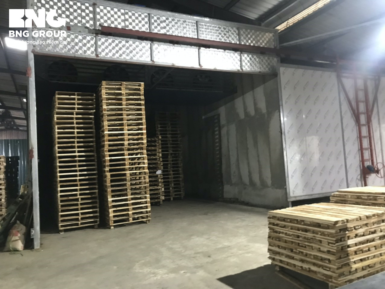 Quy trình sản xuất pallet gỗ tại công ty BNG
