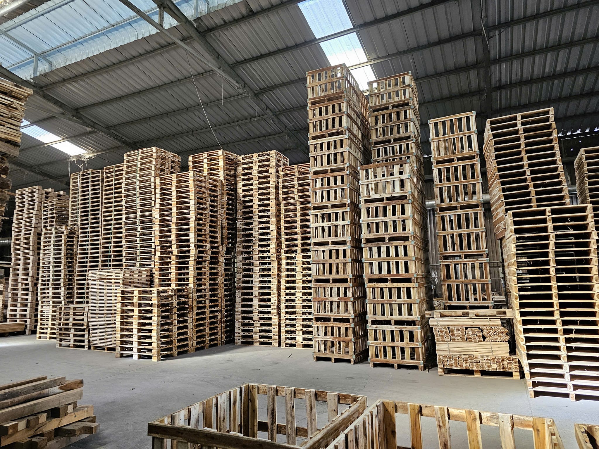 Thu mua, bán pallet nhựa, gỗ Bắc Giang có xe chuyển hàng, xe nâng