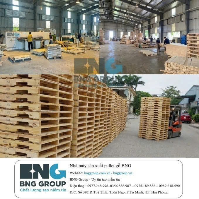 Sản xuất pallet gỗ tại KCN Yên Phong Bắc Ninh