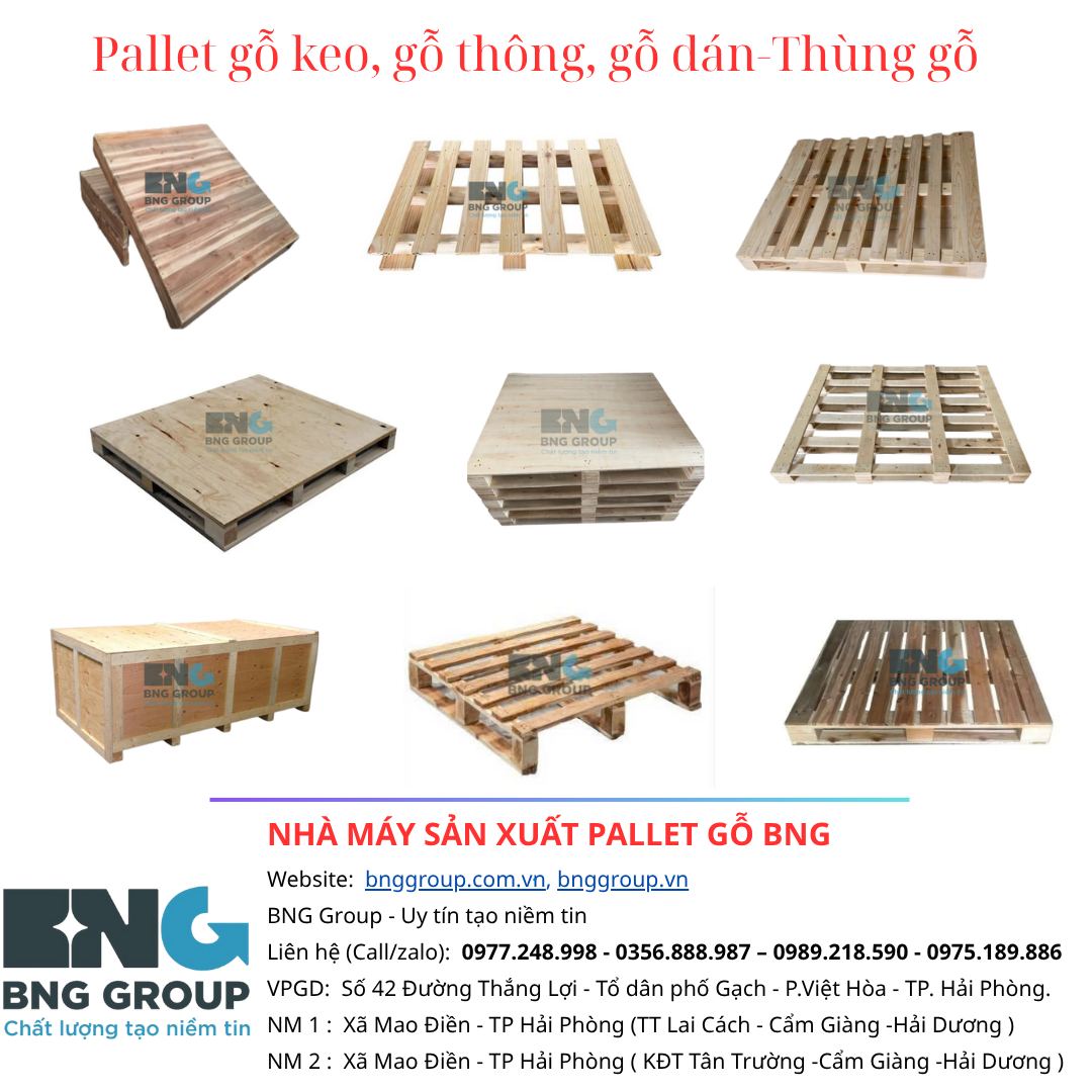 Sản xuất pallet gỗ, thùng gỗ tại huyện Cẩm Giàng, Hải Dương