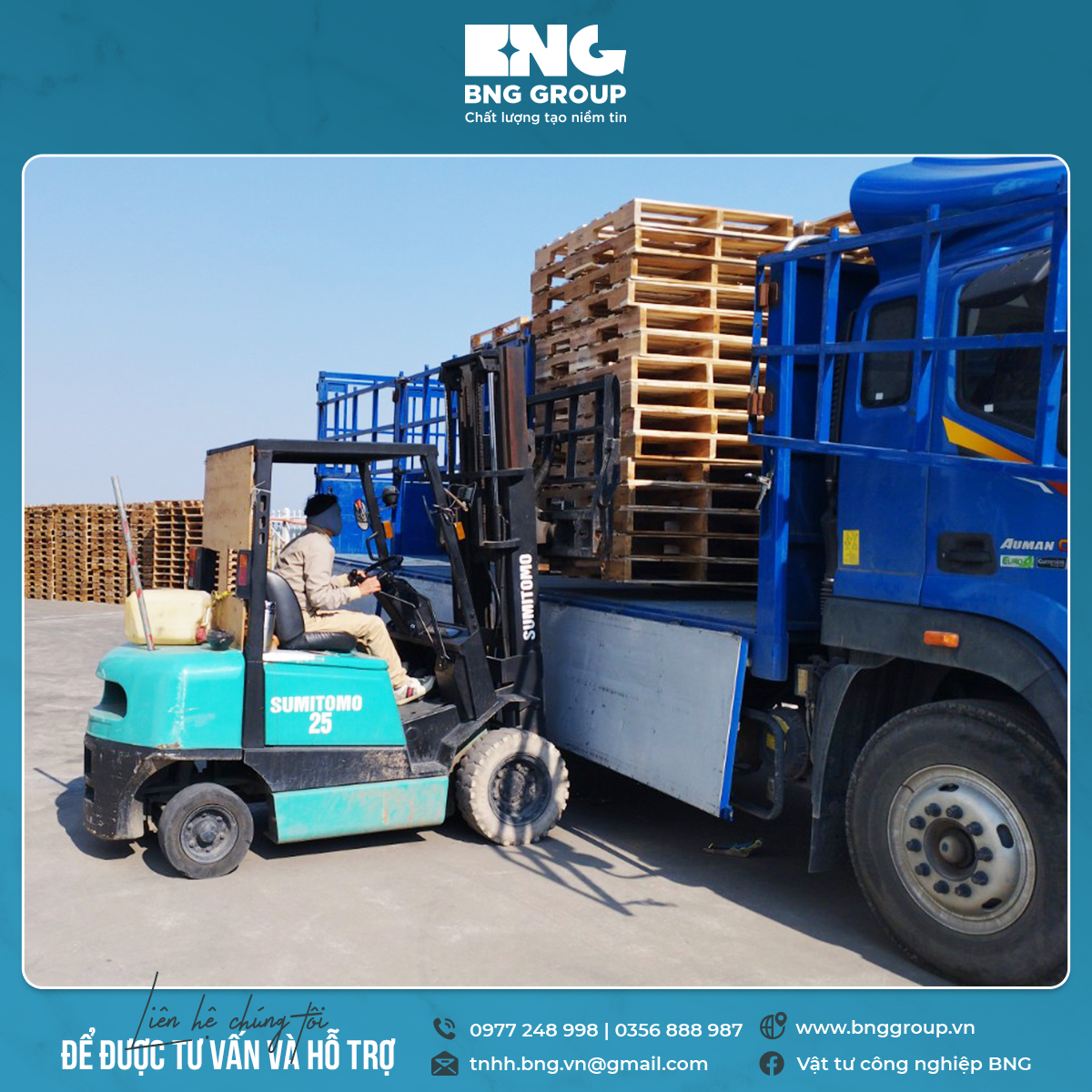 Mua pallet gỗ miền Bắc ở đâu giá tốt? – BNG GROUP