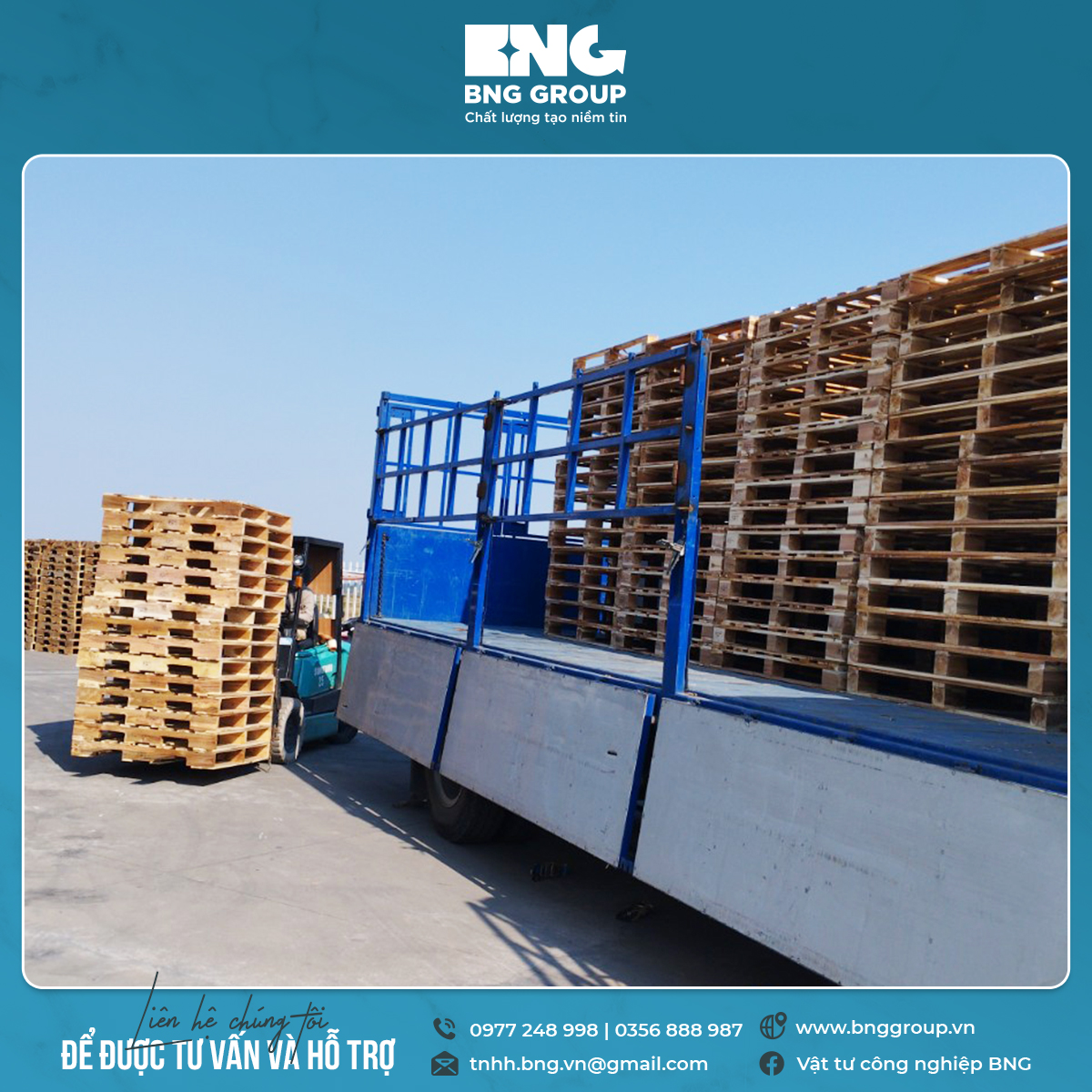 Pallet gỗ là gì – ưu điểm và ứng dụng của pallet gỗ 0977248998