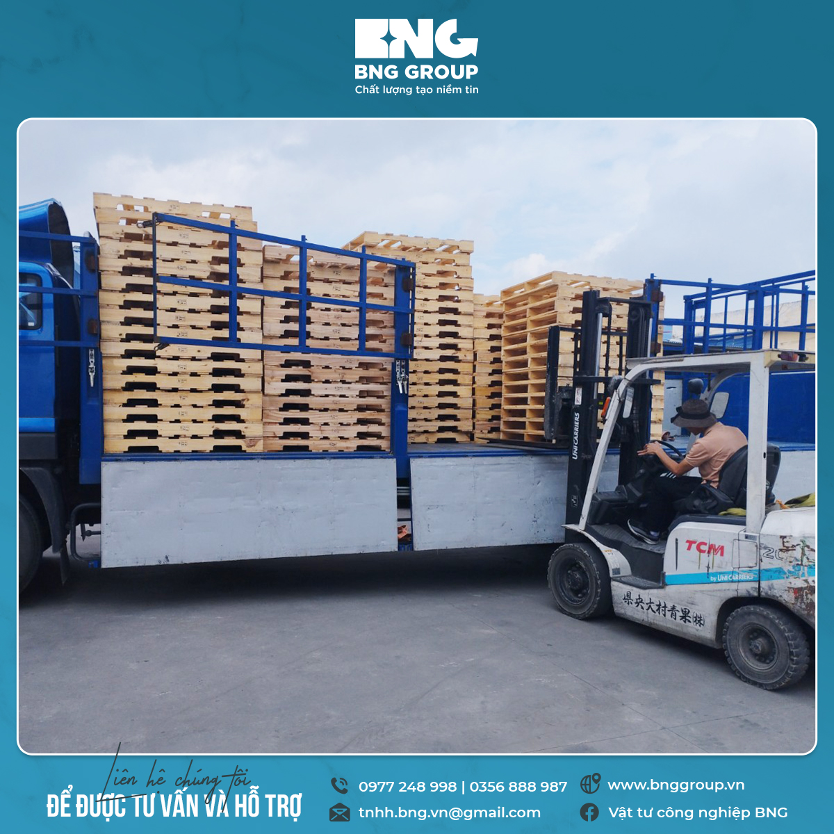 PALLET GỖ KEO TẠI KCN PHÚC ĐIỀN HẢI DƯƠNG