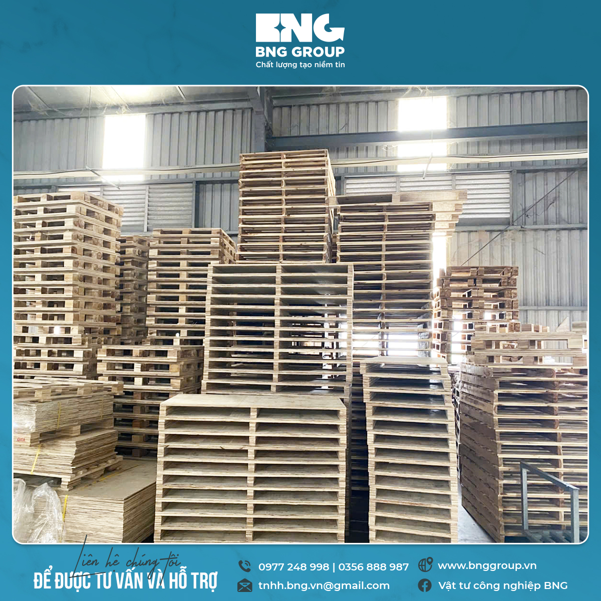 pallet gỗ giá rẻ 55k