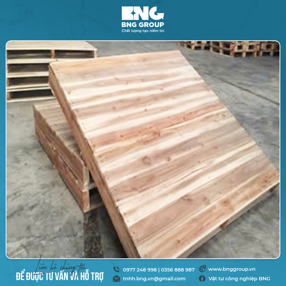 PALLET GỖ MẶT KÍN