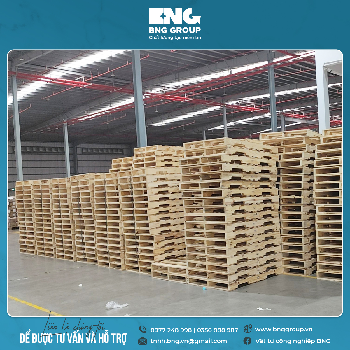 Pallet gỗ Quảng Ninh – Xưởng đóng pallet gỗ ở tại Quảng Ninh 0977248998