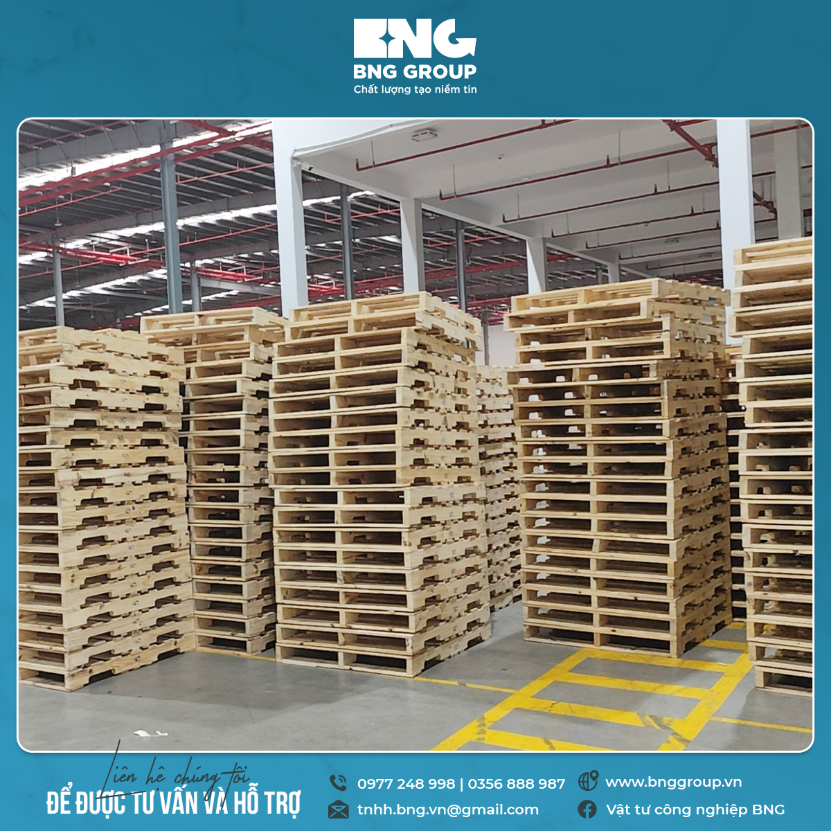 Những vấn đề cần lưu tâm khi sử dụng pallet gỗ kê hàng