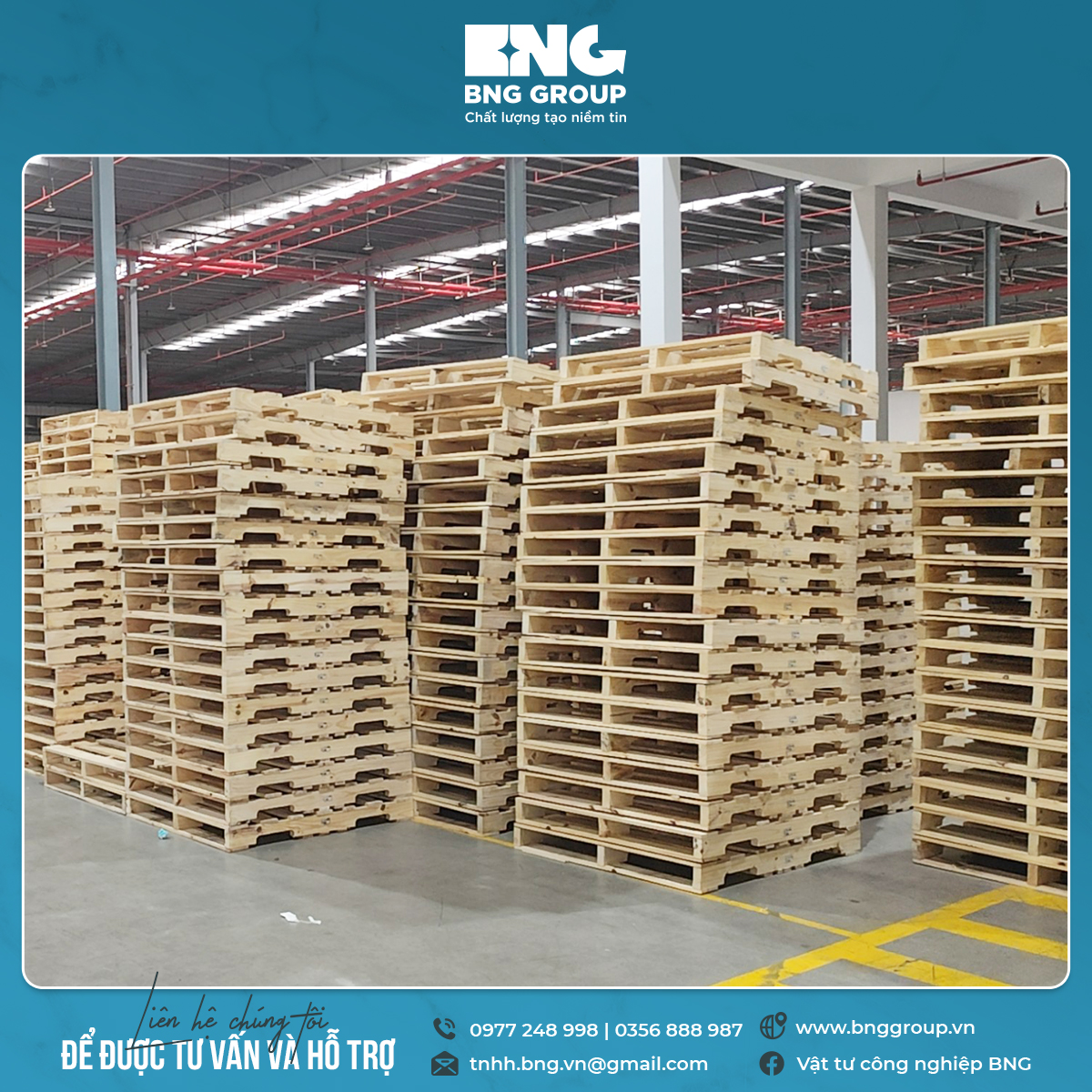 Bảng giá pallet gỗ mới nhất 2025 – Pallet gỗ giá bao nhiêu tiền?