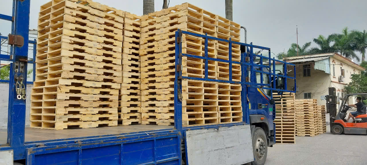Pallet gỗ đóng hàng xuất khẩu - BNG 0977248998