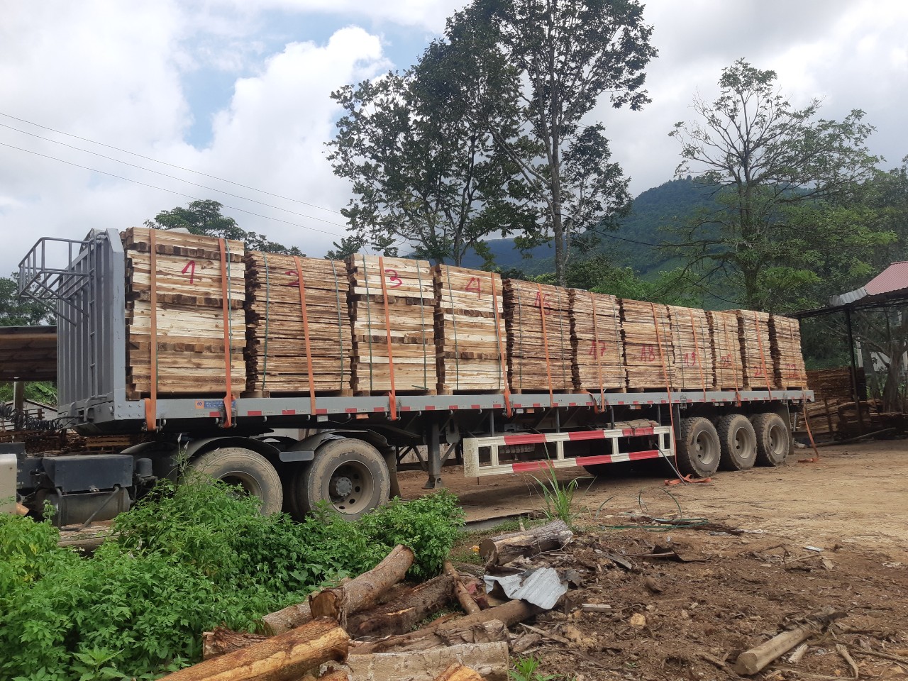 Đơn hàng gỗ nan xẻ cho khách hàng KCN Tân Trường, Hải Dương