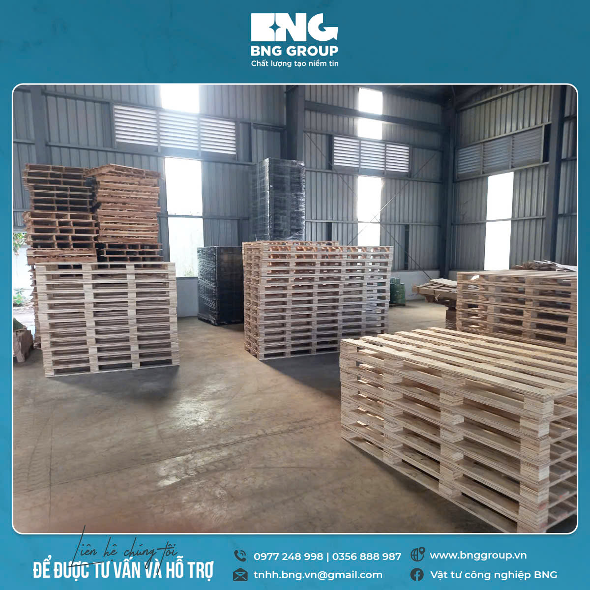Xưởng Sản Xuất Pallet Gỗ Thái Bình 0977248998