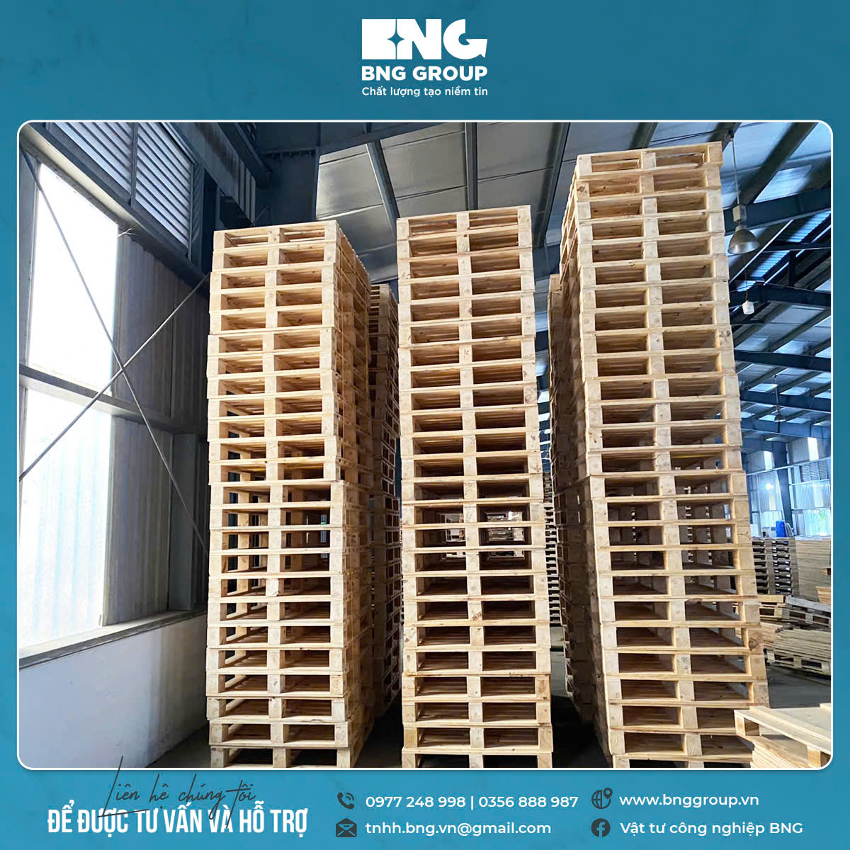 Pallet gỗ Đông Hưng Thái Bình giá rẻ 0977248998