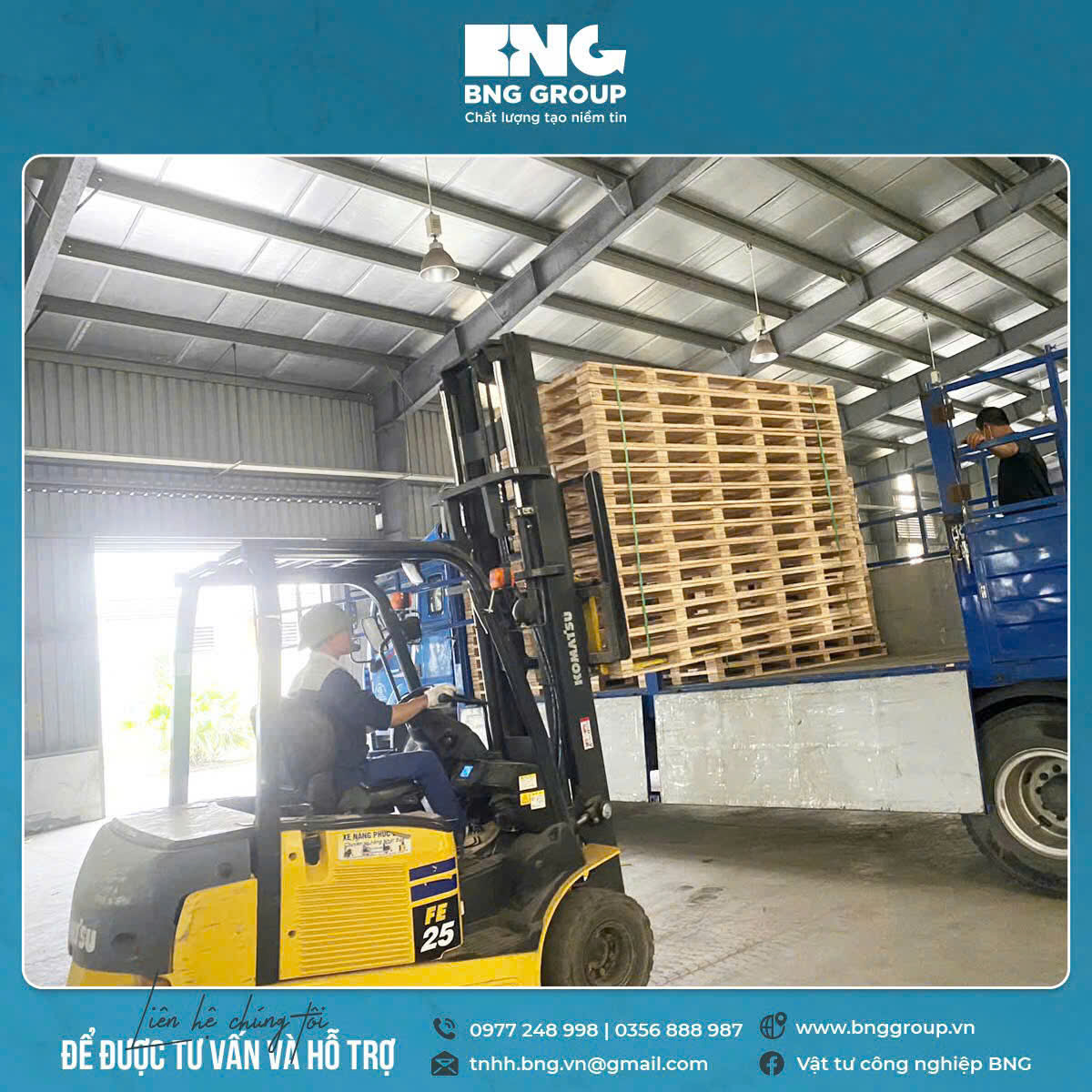 1 container 40 feet cho được bao nhiêu pallet? 0977248998