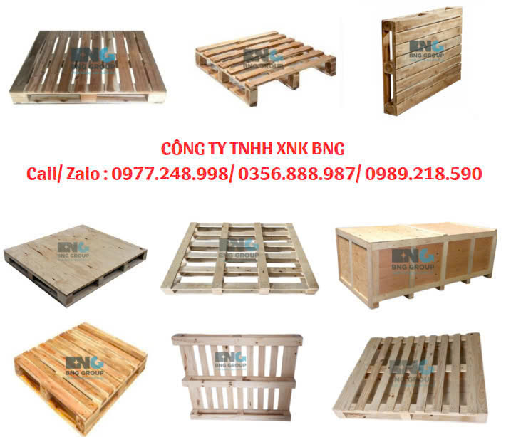 BNG chuyên về thiết kế, cung cấp các loại pallet với các chất liệu khác nhau như: pallet gỗ thông, pallet gỗ keo, pallet gỗ ván ép, thùng gỗ, gỗ thanh,