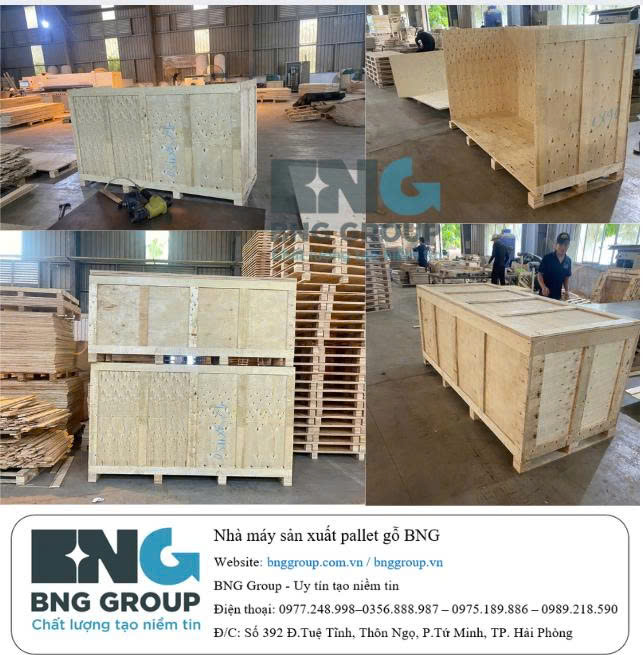 Đặc điểm nổi bật của thùng gỗ pallet tại BNG